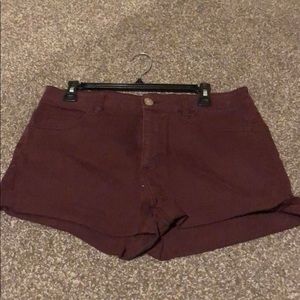 Maroon shorts